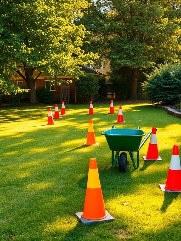 exciting wheelbarrow racing competition