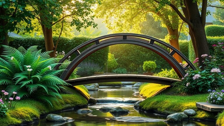 fairytale inspired backyard bridges