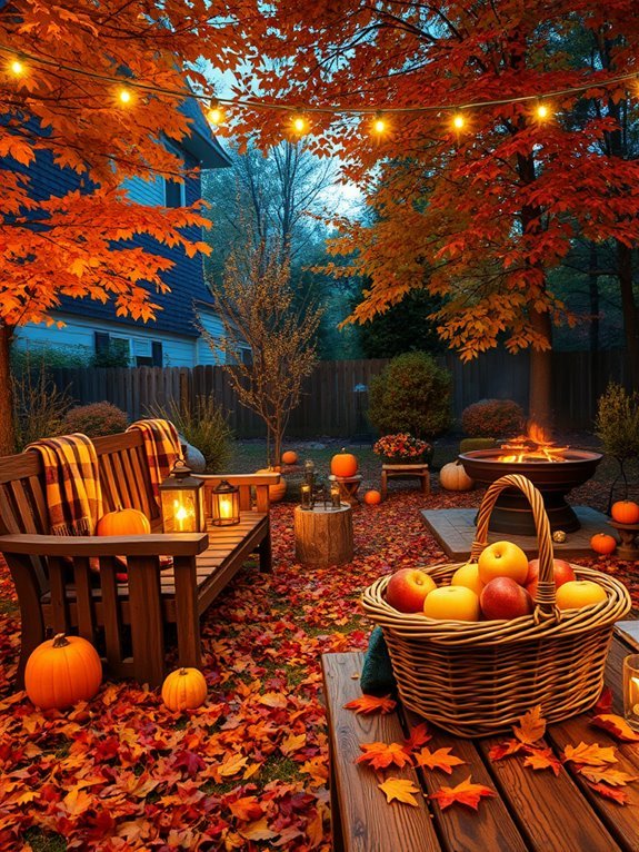 fall inspired decorative elements