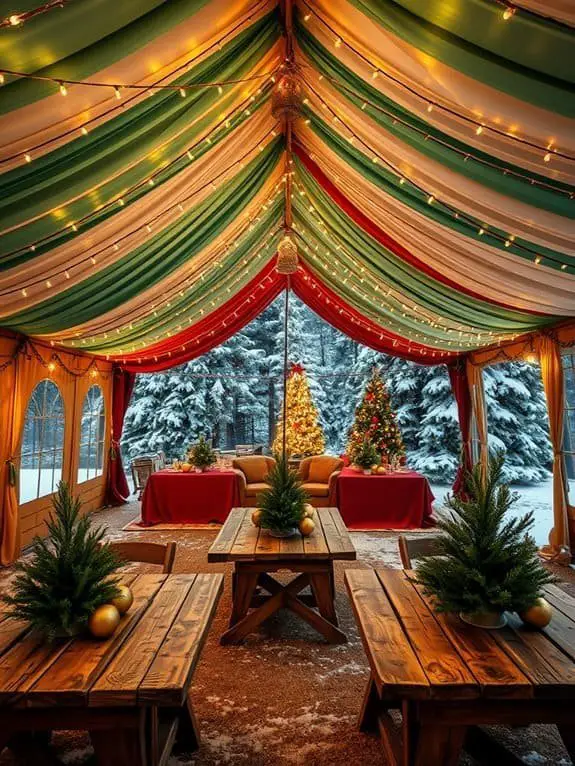 festive seasonal camping experience