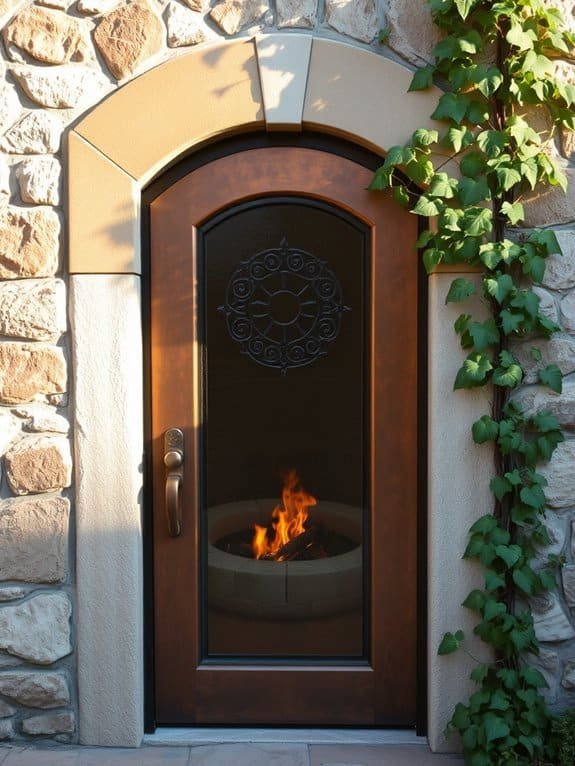 fire pit access entrance