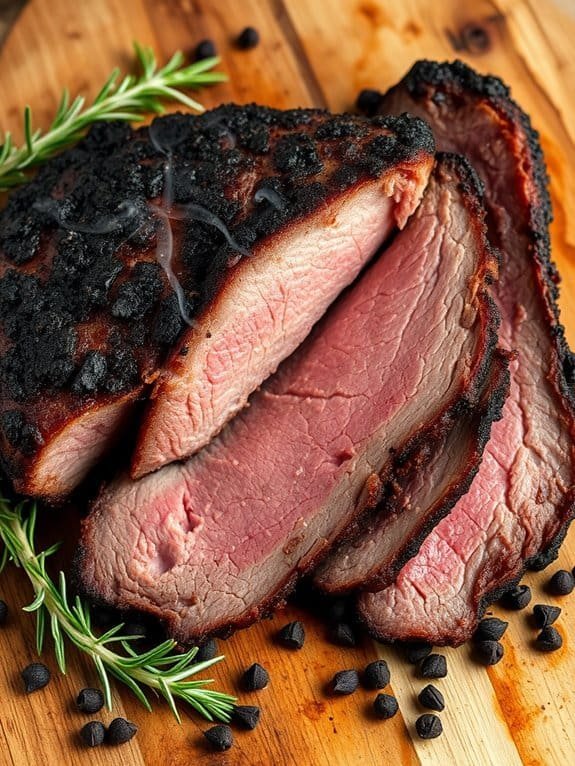 flavorful smoked beef brisket