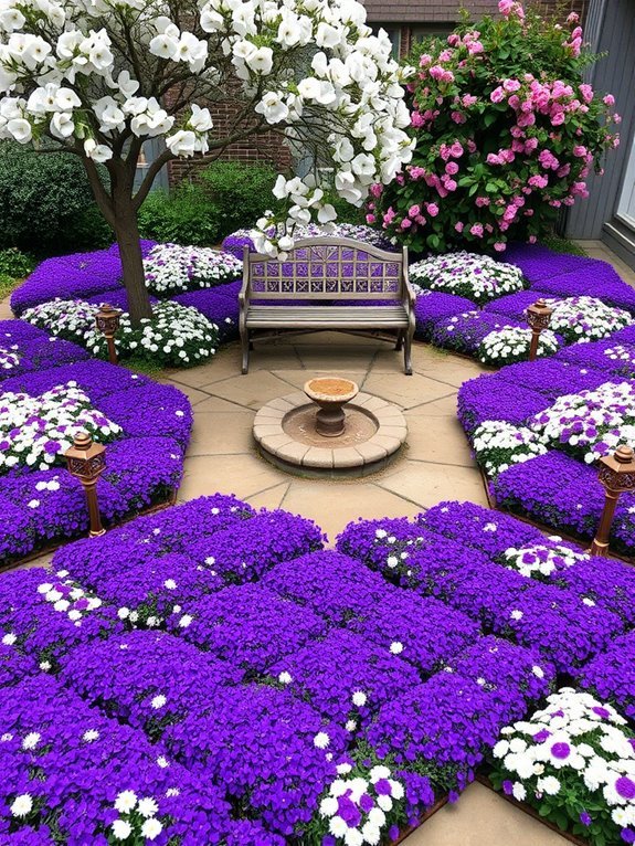 floral patchwork design creation