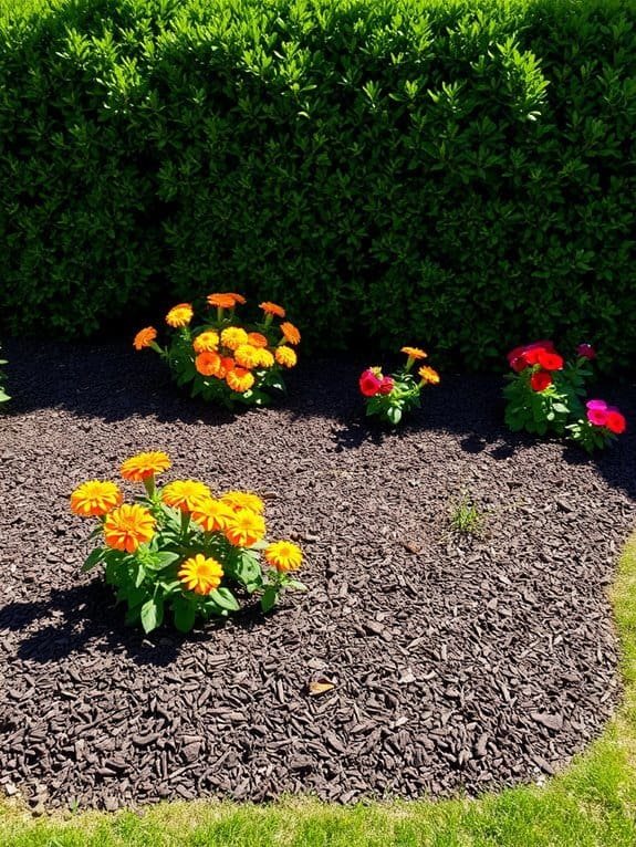 flower bed mulch options