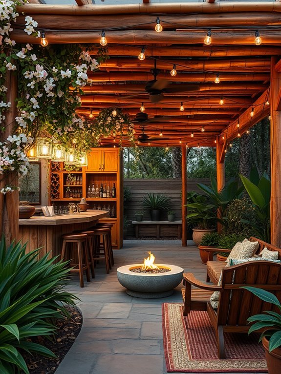 garden bar relaxation spot