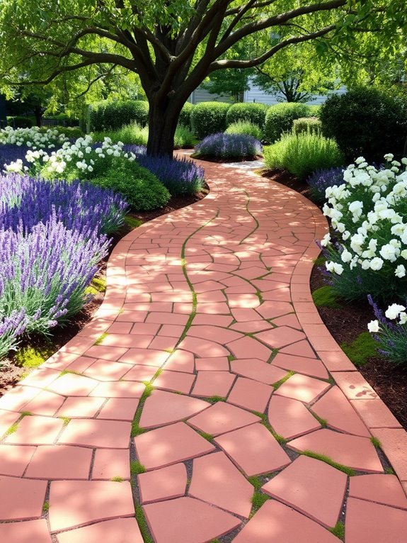 garden paver pathways design