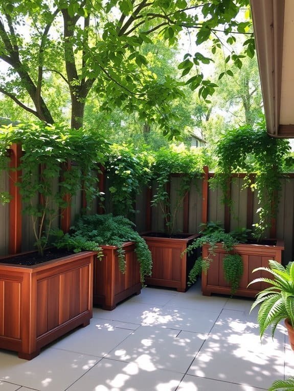 garden planter box separators