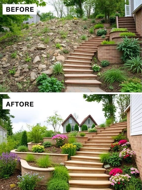 garden steps and stairs