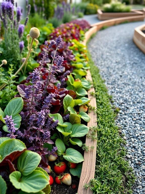 gardens with edible borders