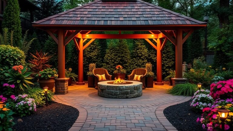 gazebo and fire pit designs