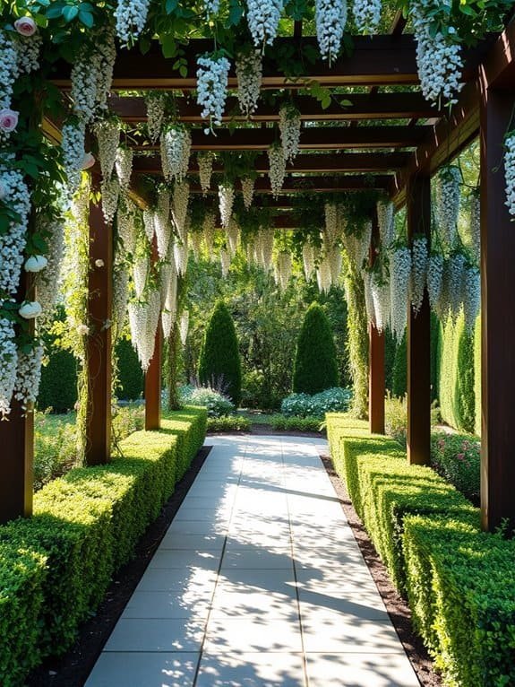 graceful tree lined walkway
