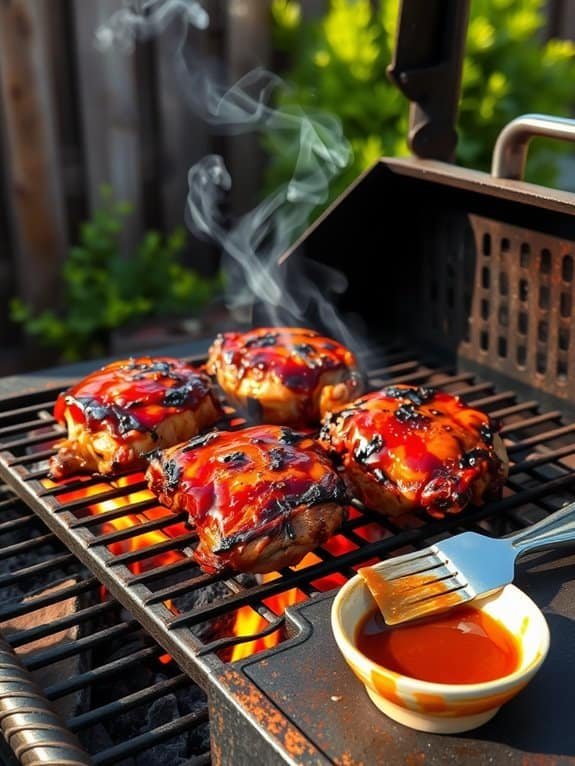 grilled bbq chicken thighs