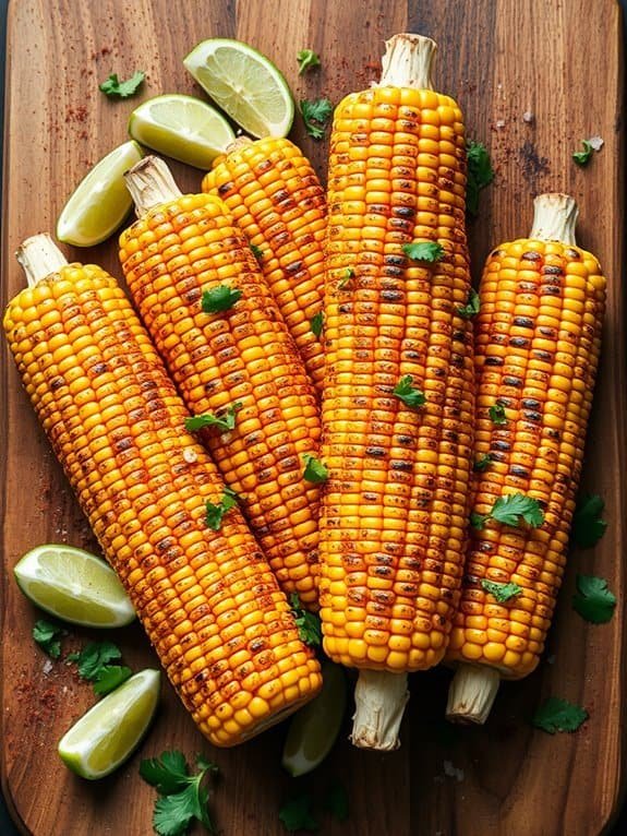 grilled corn deliciously prepared