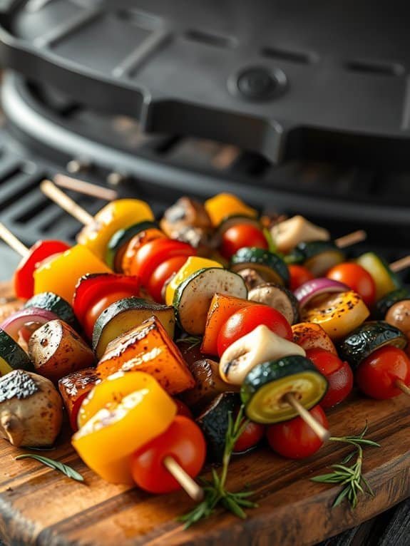 grilled skewered vegetable delights