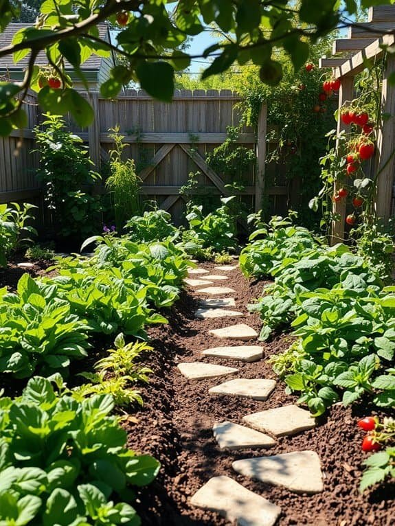 growing food aesthetically outdoors