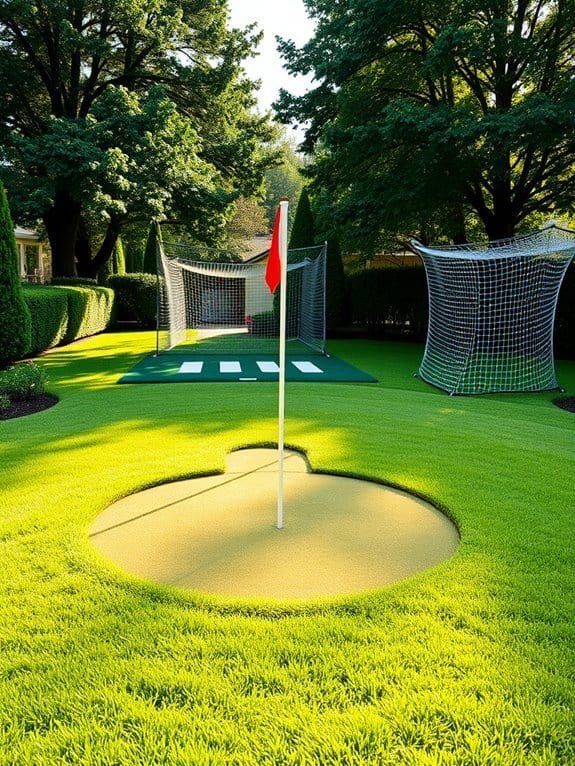 home golf practice area