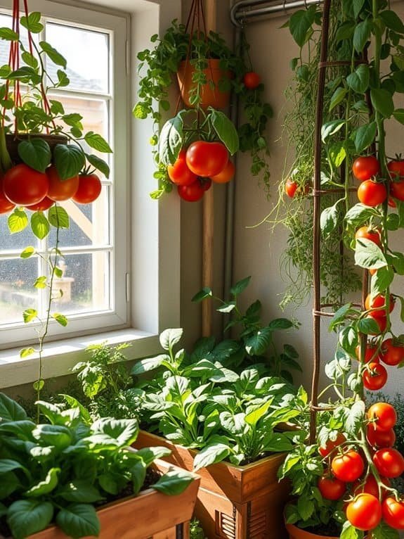 homegrown veggies indoors easily