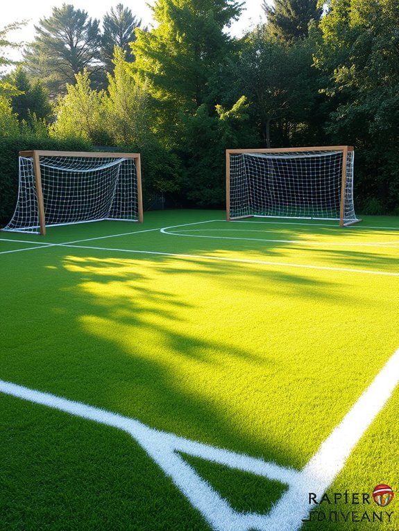 homemade soccer field lines