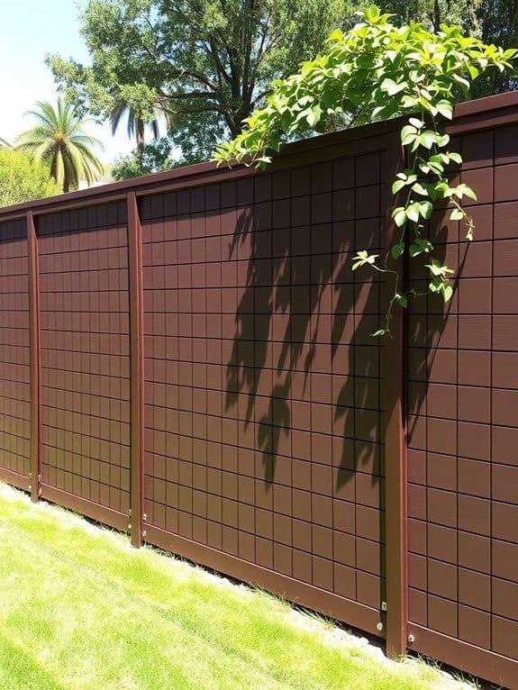 horizontal wooden fencing design