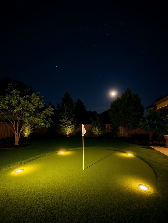 illuminated golf course experience