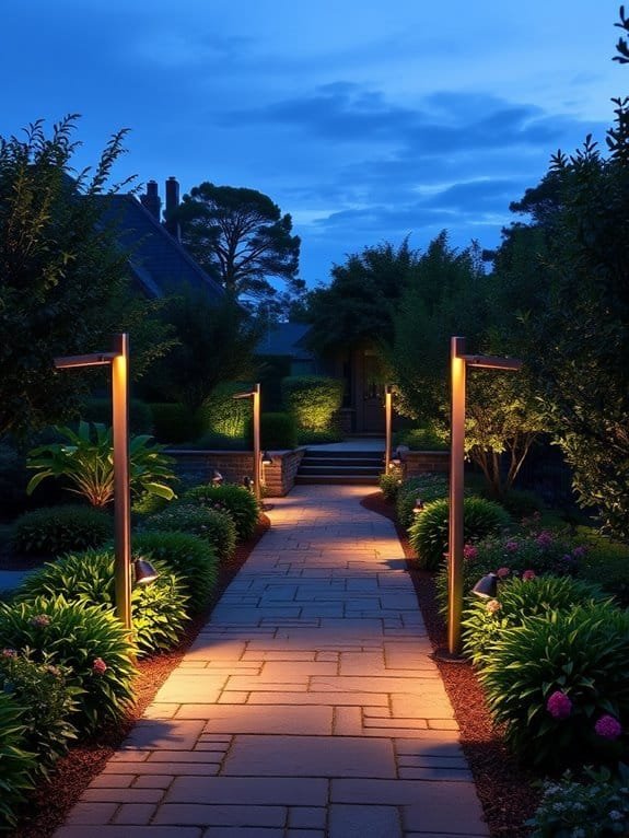 illuminated outdoor pathway fixtures