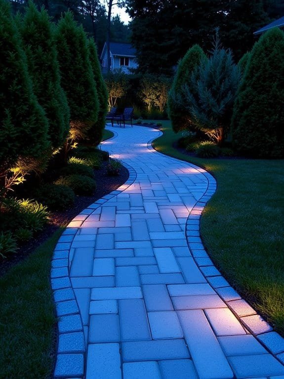 illuminated pathway design elements