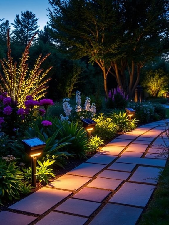 illuminating outdoor solar lights