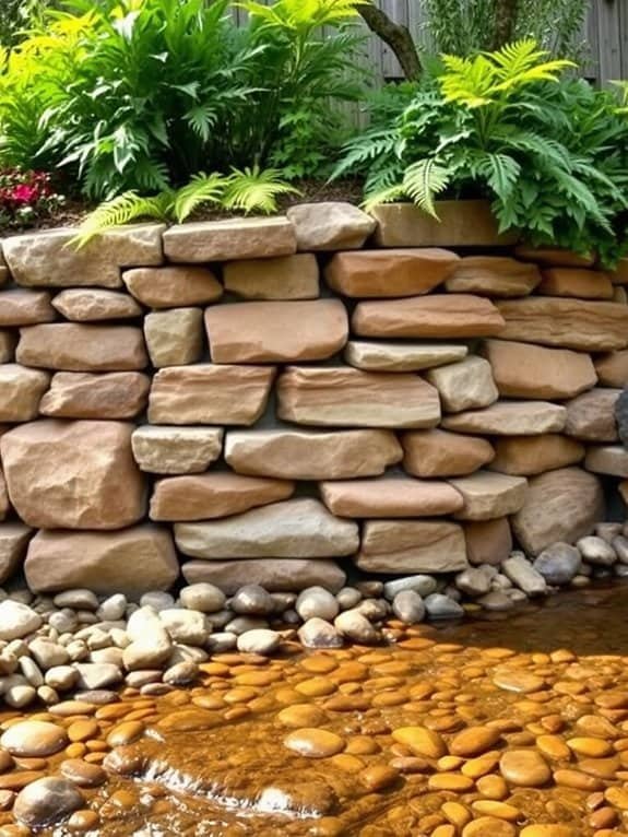 improving retaining wall features