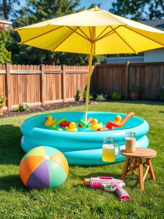 inflatable pool additional features