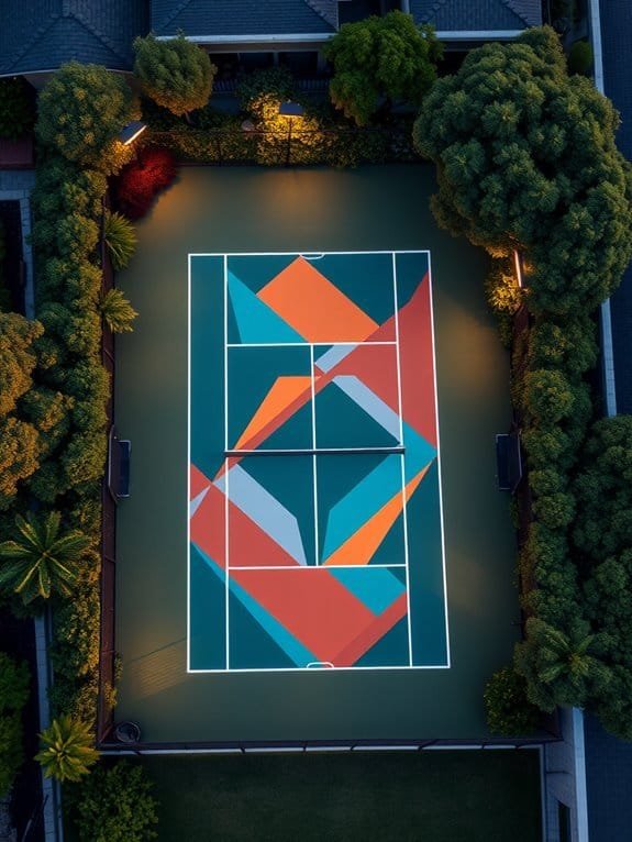 innovative sports court aesthetics