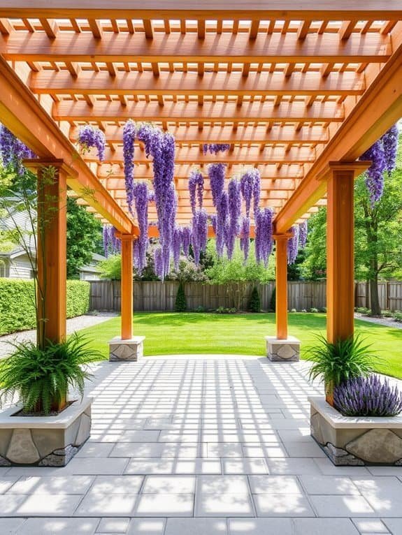 install a shade pergola