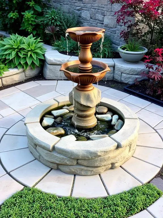 install decorative water feature