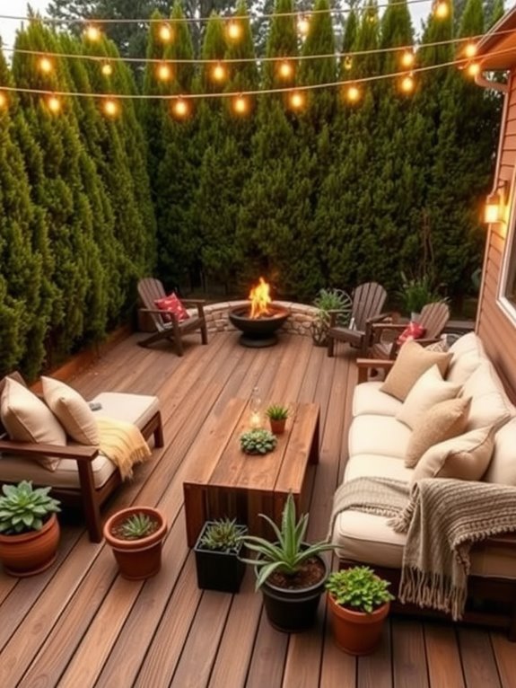 inviting al fresco lounge