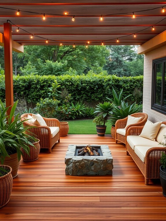 inviting alfresco relaxation space