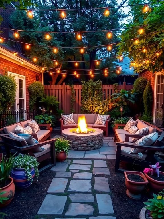 inviting outdoor relaxation spot