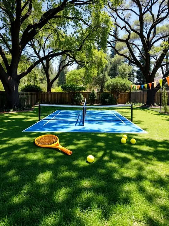 kids mini tennis court