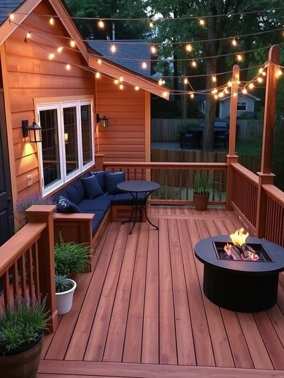 l shaped outdoor living spaces