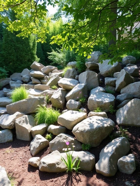 large rugged stone formations