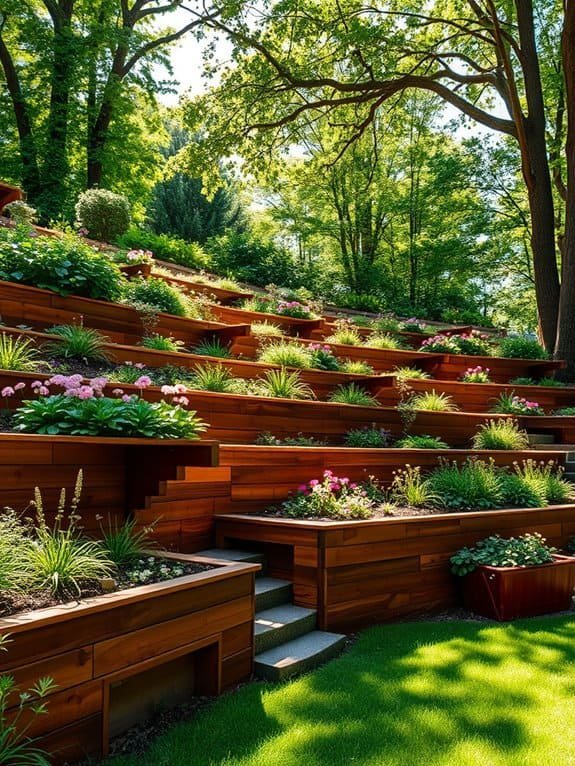 layered agricultural landscape design