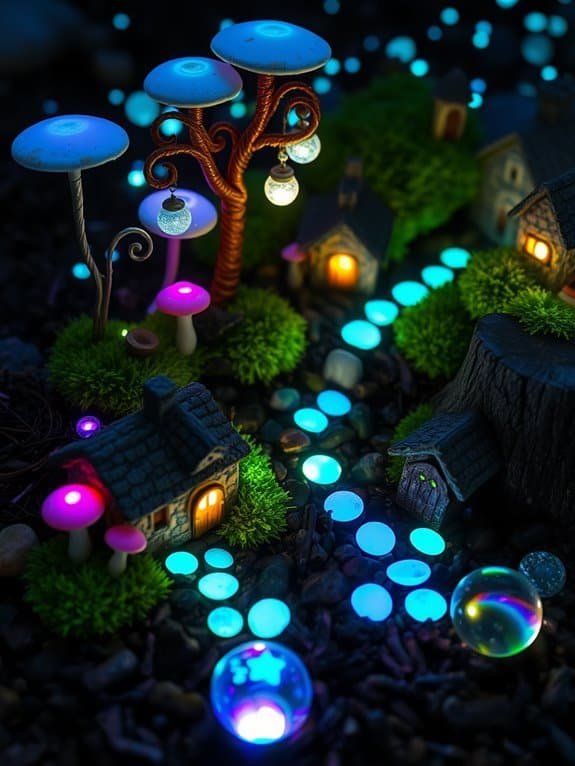 luminous nighttime decorative features