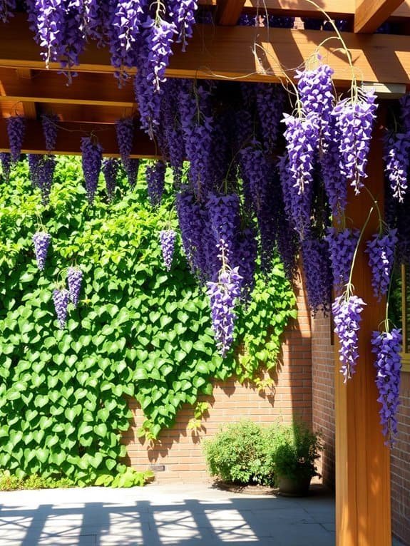 lush green climbing plants