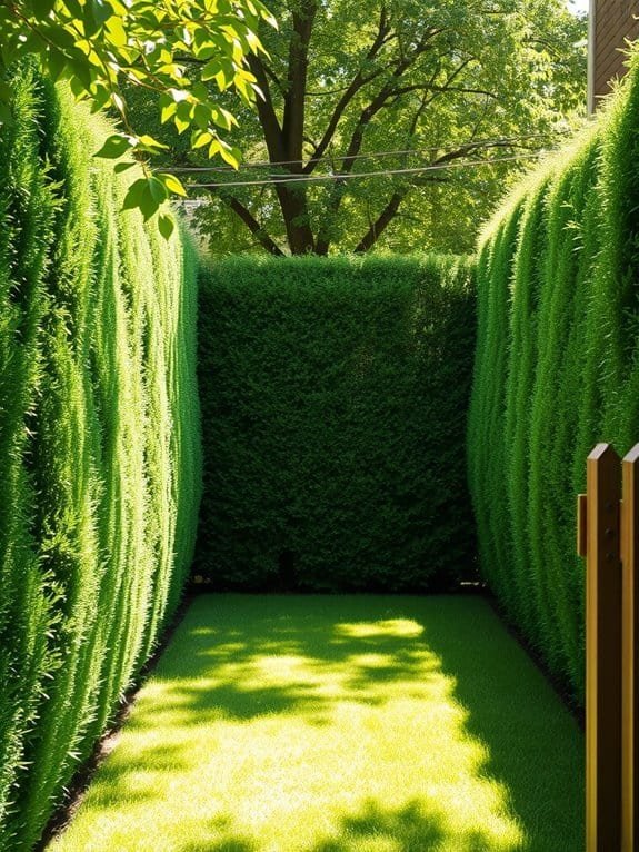 lush green privacy screens