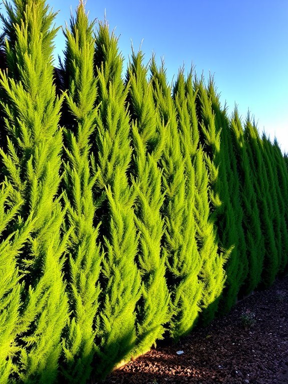 lush privacy plant barriers