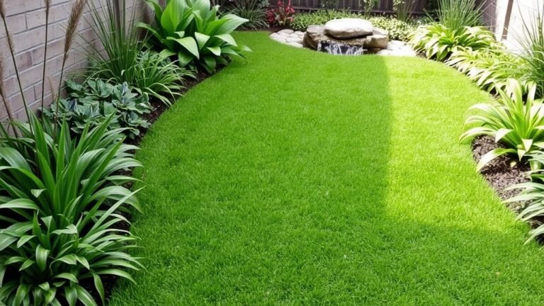 lush small backyard grass ideas