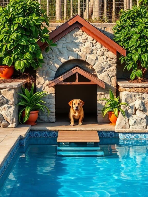luxurious backyard swimming oasis