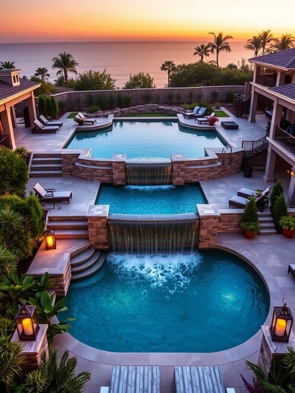 luxury outdoor recreation space