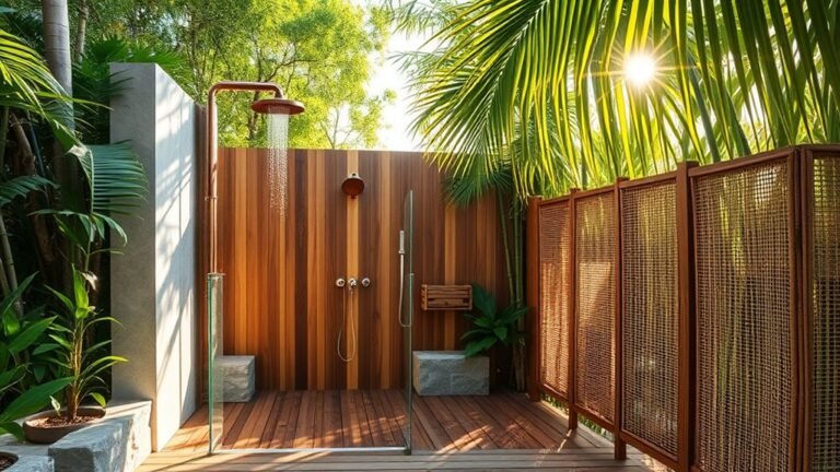 luxury outdoor shower designs