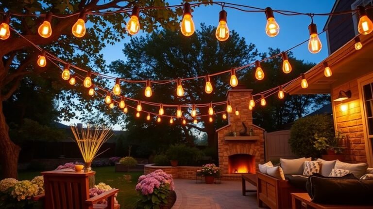 magical backyard string lights