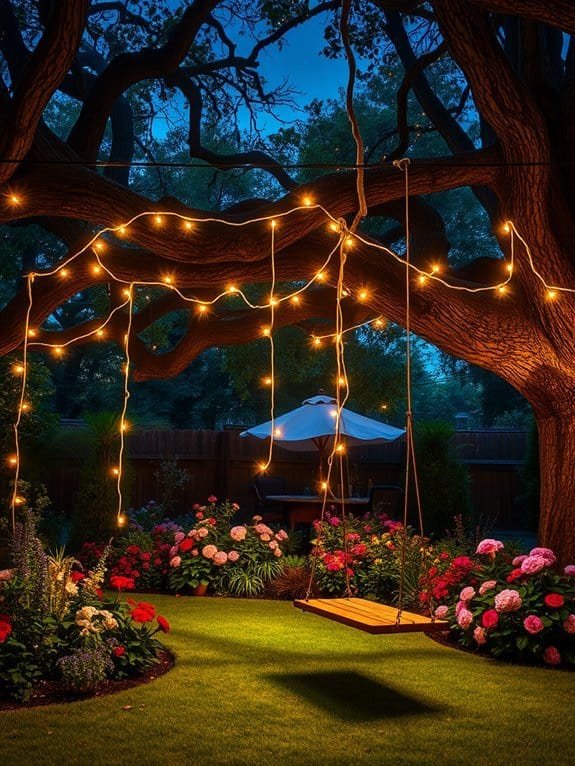 magical nighttime ambiance created