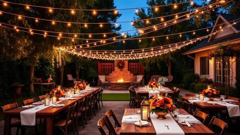 memorable backyard rehearsal dinner